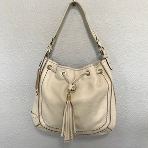 Cole Haan white cream leather purse